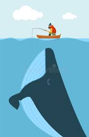 Negli stati uniti d'america un pescatore di aragoste è stato inghiottito da una balena ma è sopravvissuto e ha raccontato la sua incredibile storia. Balena E Un Pescatore Illustrazione Di Stock Illustrazione Di Oceano 62194937