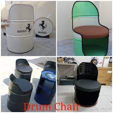 drum furniture upcycled at vintalgia muebles de barril renovacion de muebles barriles
