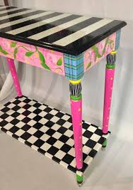 Black And White Striped Console Table Pin On Clocks And Furniture