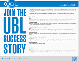 This enables him to introduce more services that could be helpful. Ubl Required Branch Manager Relationship Managers 2021 Job Advertisement Pakistan