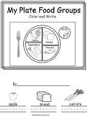 Coloring for teens & adults. Usda Food My Plate Enchantedlearning Com