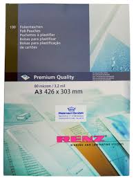 Betzold laminierfolien din a4, 100 stück. 100 Stuck Laminierfolie A3 Matt Glanzend 2x80mic Regent Verlag Heimerl Gmbh
