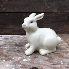 Only 1 available and it's in 1 person's cart. Ceramic Bunny Figurine Big Ear Rabbit Vintage Easter Decor Mid Century Rabbit Figurine Terrarium Decor Bunny Figurine White Home Decor Ceramic Bunny Bunny Figurine Easter Decorations Vintage