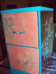 Painting a wood file cabinet. Hand Made Handpainted Metal File Cabinet With Palms By I Paint Cool Stuff Custommade Com