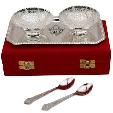 An item is not a gift if that item is already owned by the one to whom it is given. Bowl Set Sliver Plated Bowl Silver Plated Brass Bowl
