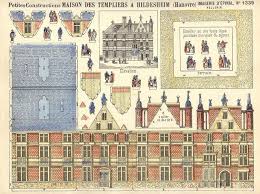 D Epinal Paper Toy Sheet No 1339 Maison Des Templiers A Hildesheim Flickr Find At Https Www Flickr Com Photos Taffe Paper Doll House Paper Toys Paper Houses