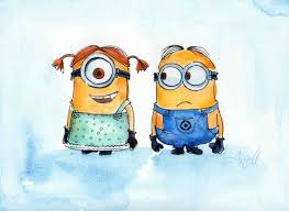 Be Happy By Sylvie On Etsy Minion Painting Minion Art Disney Art Drawings