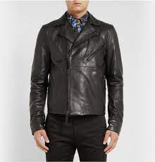 Acne Studios Oscar Leather Biker Jacket Mr Porter Black Leather Biker Jacket Mens Black Leather Mens Designer Coats
