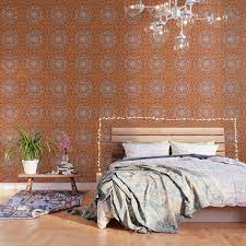 Pin By Rhonda Kanatzar On Room Pattern Wallpaper Peel And Stick Wallpaper Leaf Wallpaper