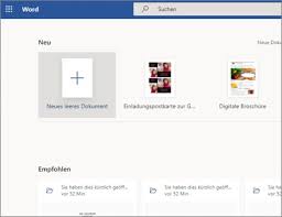 Es wird hauptsächlich mit der anwendung microsoft word verbunden. Erstellen Eines Dokuments In Word Online Word