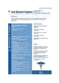 nurse resume samples for different fields