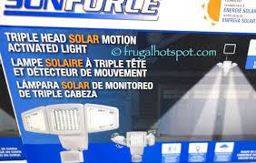 Costco Sale Sunforce Solar Motion Activated Security Light 29 99 Frugal Hotspot