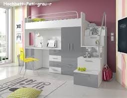 Robustes kinderhochbett mit treppe treppe mit geländer für mehr sicherheit im kinderzimmer lieferumfang: Schreibtisch Mit Hochbett Pati Schrank Und Treppe