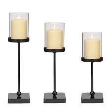 The topic 'vintage style black wooden candlesticks pillar candle holders 10 and 13' is closed to new replies. Black Skinny Wood Metal Candle Holders Set Of 3 Kirklands