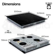 Best 30 induction cooktop reviews for commercial,home use for induction range like fagor, bosch, frigidaire, electrolux, thermador, ge, wolf. Eurochef 60cm 4 Zone Electric Induction Cooktop Mytopia