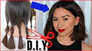It's especially important to dry your hair first if it's curly or wavy. How To Cut Your Own Hair Short Straight New Year New Look 2019 Youtube