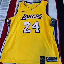 Bryant will become the first player in nba history to have two different numbers retired by the same franchise when his 8 and 24 are raised into the staples center rafters on monday night. Kobe Bryant Authentic Nike Lakers Jersey New With Tags 24 Sports Mem Cards Fan Shop Basketball Nba Romeinformation It