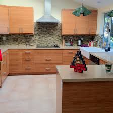 Ikea Kitchen Cabinets With Semihandmade Bamboo Fronts Kitchen Cabinets Kitchen Ikea Cabinets