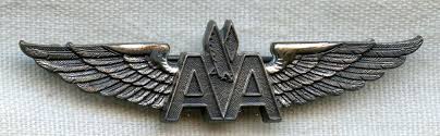 Silver Filled American Airlines Flight Attendant Wing Type Ii 5 Years Service American Airlines Flight Attendant American Airlines Flight Attendant