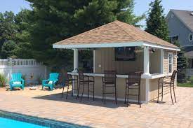 Beach cabanas for resort hotels, pools, spas, associations and communities. Cabanas Pool Houses And Poolside Bars Amish Depot