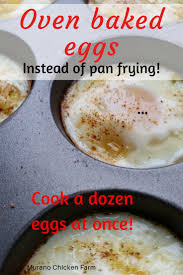 Oven Baked Eggs Instead Of Pan Frying In 2020 Oven Baked Eggs Baby Food Recipes Baked Eggs