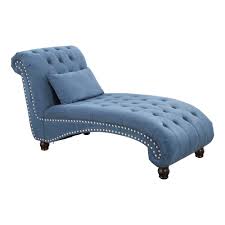 Linda Oversized Tufted Chaise Lounge Blue Abbyson Living Tufted Chaise Lounge Chaise Lounge Oversized Chaise Lounge