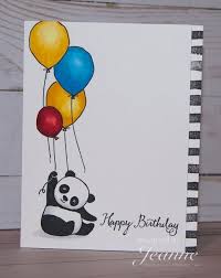 Stampin Up Party Pandas Birthday Card Drawing Creative Birthday Cards Watercolor Birthday Cards