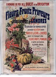 Chemins De Fer De L Ouest Et De Brighton Fleurs Fruits Primeurs A Destination De Londres Affiche Gustave Fraipont Author En 2020 Brighton Affiche Primeur