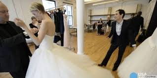Flowy and flattering, this strapless chiffon maternity wedding gown keeps your bump comfy and your day glam. Zac Posen David S Bridal Collection Coming February 2014 Video Huffpost Life