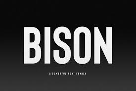 Bison Font Family Free Download On Behance Bold Fonts Free Bold Fonts Logo Fonts