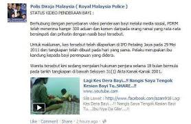 Tiada stigma seumur hidup atau rekod jenayah. Status Video Penderaan Bayi Yang Hangat Di Media Sosial Pak Din