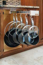 Add stylish utility to any kitchen with a pot and pan rack in gleaming pot rack organizer astory 8 tiers pan rack holder stand detachable pot lid rack length adjustable shelf cookware holders cabinet pantry with 3 diy. Glideware Cabinet Organizers Rta Cabinet Store