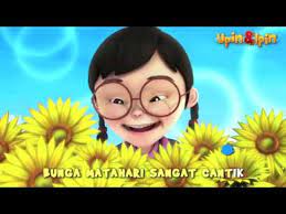 Lagu bunga matahari upin ipin terbaru Upin Ipin Bunga Matahari Sing Along Youtube Youtube