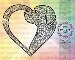 Download Dog Heart Svg Dog Svg Files For Cricut Dog Mandala Svg Love Etsy Mandala Mandala Svg Mandala Drawing