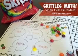 Finished size of each bingo card is 8.5×11 inch, so one bingo card will print on one letter size paper. Skittles Math Count And Graph Free Printables
