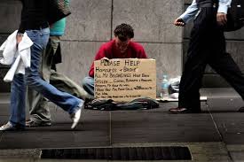 What can the average person do to help a homeless friend? A Homeless Man Begs For Money As Pedestrians Walk Past Abc News Australian Broadcasting Corporation