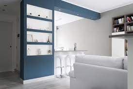 Villetta A Schiera A Saronno Made With Home Soggiorno Moderno Homify Soggiorno Blu E Bianco Bagno Grigio E Bianco Soggiorno Blu
