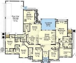 5 bedroom house plans with 2 master suites. Plan 48375fm Luxurious Master Suite Bungalow Floor Plans House Plans One Story French Country House Plans