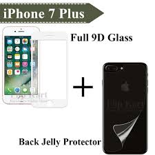 Apple Iphone 7 Plus Full White 9d Tempered Glass Screen Protector Back Jelly Protector Clear For Iphone 7 Buy Online At Best Prices In Pakistan Daraz Pk