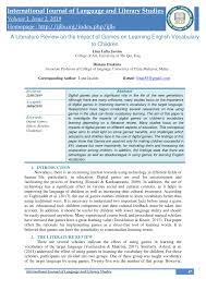 The literature review, whether embedded in an introduction or standing as an independent section, is often one of the most difficult sections to compose in because literature reviews convey so much information in a condensed space, it is crucial to organize your review in a way that helps readers. Pdf A Literature Review On The Impact Of Games On Learning English Vocabulary To Children