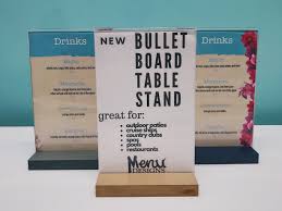 Bullet Board Stands Menu Cover Menu Book Menu Design