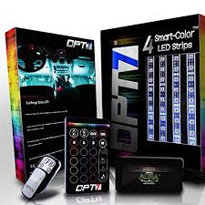 Opt7 Aura Smart Color Led Strip Interior Lighting Kit 4 Interior Led Lights Interior Lighting Led Color