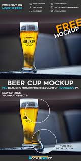 Download Beer Cup Free Psd Mockup Free Psd Templates
