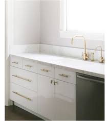 Chic Combinations Marble And Brass Modern Kitchen Gold Kitchen Kitchen Hardware
