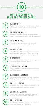 Presentation skills, facilitation skills and giving effective feedback.; Train The Trainer Course A Complete Design Guide With Examples Sessionlab