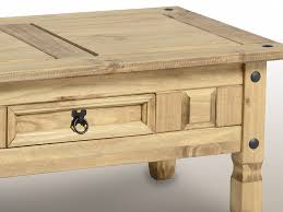 Both in very good condition : Seconique Corona Pine 1 Drawer Wooden Coffee Table Flat Packed
