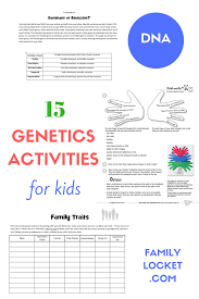 15 Genetics Activities For Kids Genetics Activities Biology For Kids Genetics Lesson