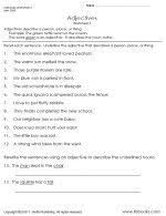 2nd Grade Language Arts Worksheet For More Go To Tlsbooks Com 1 000 S Of Worksheets On Every Major Sub Adjective Worksheet Adjectives 2nd Grade Worksheets