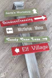 Diy North Pole Sign Diy Christmas Decorations Easy Christmas Decorations Diy Outdoor Holiday Crafts Diy