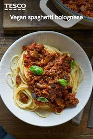 Vegan Spaghetti Bolognese Recipe Tesco Real Food Recipe Vegan Spaghetti Recipes Meat Free Recipes